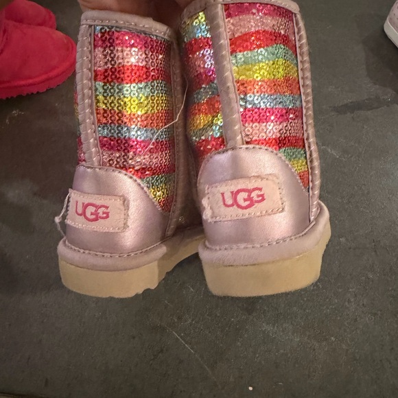 UGG Multicolor Sequin Kids Boots - Picture 3 of 5